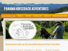 Tablet Screenshot of panamahorseback.com